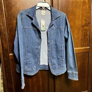 Isaac's Designs Denim Cotton Lycra Blend Jacket Size Small
